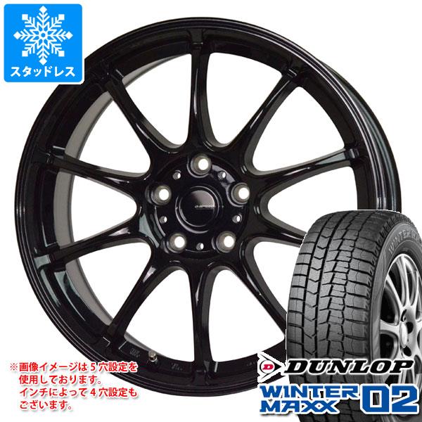 スタッドレスタイヤ ダンロップ ウインターマックス02 WM02 155/65R14 75Q ジースピード G-07 4.5-14｜tiremax