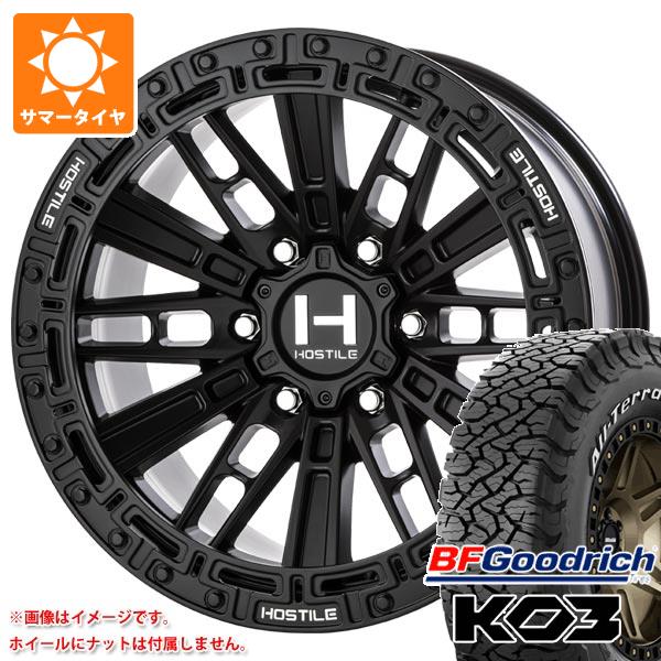 トヨタ ハイラックス 120系用 サマータイヤ BFグッドリッチ オールテレーンT/A KO3 LT265/70R17 118/115S ホワイトレター ホスタイル H129 モハベ 9.0-17