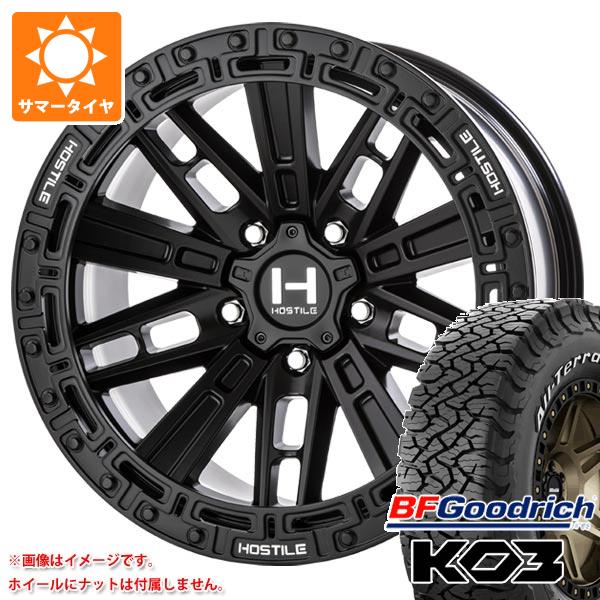 5本セット ジープ ラングラー JK/JL系用 サマータイヤ BFグッドリッチ オールテレーンT/A KO3 LT285/70R17 121/118S ホワイトレター ホスタイル H129 モハベ