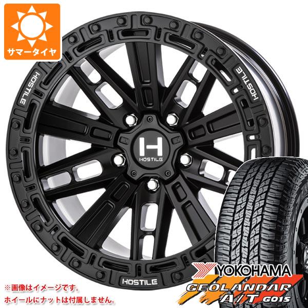 ジープ ラングラー JK/JL系用 サマータイヤ ヨコハマ ジオランダー A/T G015 P285/70R17 117T アウトラインホワイトレター HOSTILE H129 モハベ :h129aw 39676 j27121p:タイヤマックス