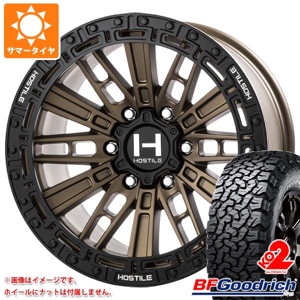 ランドクルーザー プラド 150系用 サマータイヤ BFグッドリッチ オールテレーンT/A KO2 LT285/70R17 121/118R ホワイトレター HOSTILE H129 モハベ 9.0 17 :h129b6 19591 t80988yt:タイヤマックス