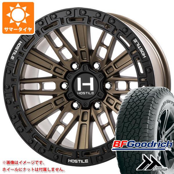 ランドクルーザー プラド 150系用 サマータイヤ BFグッドリッチ トレールテレーンT/A 265/65R17 112T アウトラインホワイトレター HOSTILE H129 モハベ 9.0-17