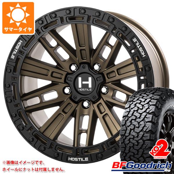 ジープ ラングラー JK/JL系用 2023年製 サマータイヤ BFグッドリッチ オールテレーンT/A KO2 LT285/70R17 121/118R ホワイトレター HOSTILE H129 モハベ :h129bw 19591 j27121p:タイヤマックス