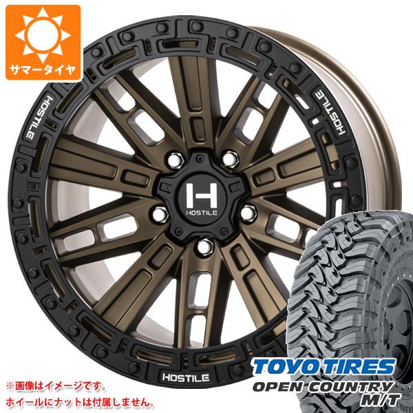 ジープ ラングラー JK/JL系用 サマータイヤ トーヨー オープンカントリー M/T 35x12.50R17 LT 121P ブラックレター HOSTILE H129 モハベ :h129bw 32609 j27123p:タイヤマックス