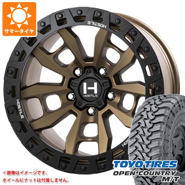 ジープ ラングラー JK/JL系用 サマータイヤ トーヨー オープンカントリー M/T 35x12.50R17 LT 121P ブラックレター HOSTILE H130 クランドン :h130bw 32609 j27123p:タイヤマックス