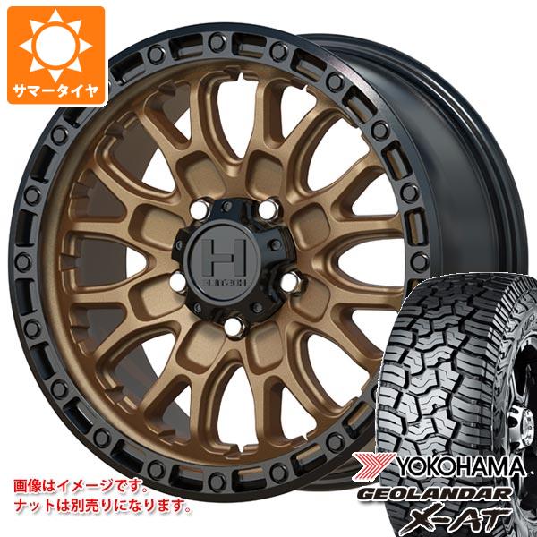 ジープ ラングラー JK/JL系用 サマータイヤ ヨコハマ ジオランダー X-AT G016 LT295/70R17 121/118Q ブラックレター ホスタイル H135 リッジクレスト