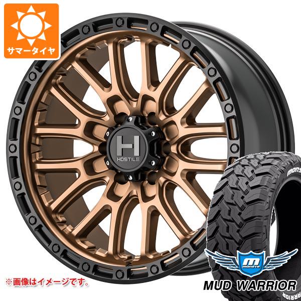 5本セット FJクルーザー 10系用 サマータイヤ モンスタ マッドウォーリアー LT265/70R17 121/118Q ホワイトレター ホスタイル H135 リッジクレスト 8.0-17