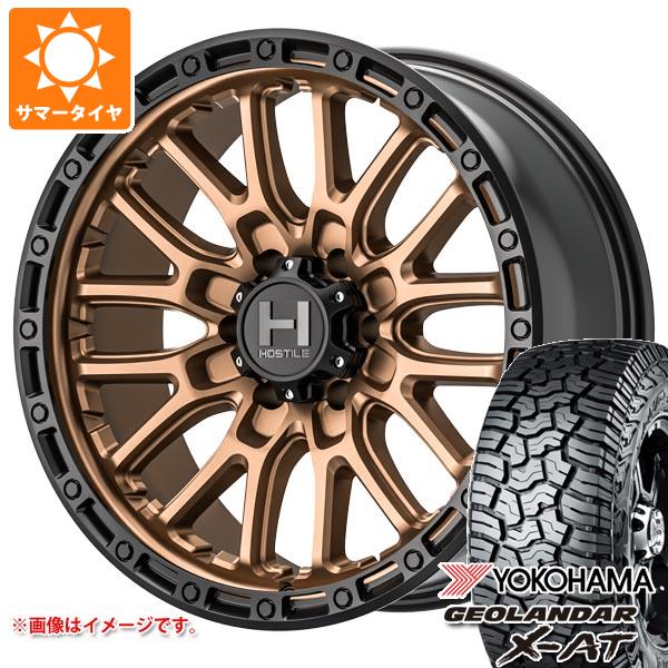 5本セット FJクルーザー 10系用 サマータイヤ ヨコハマ ジオランダー X-AT G016 265/70R17 115T ブラックレター ホスタイル H135 リッジクレスト 8.0-17