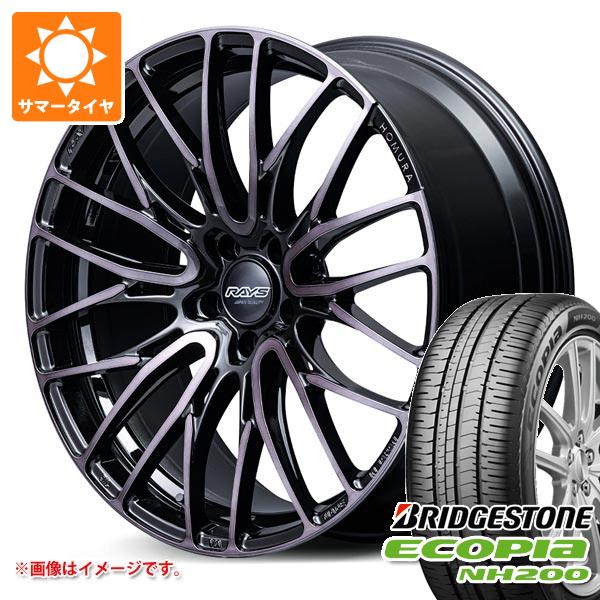 サマータイヤ 215/45R18 93W XL ブリヂストン エコピア NH200 レイズ ホムラ 2x10BD ブラッククリアエディション 7.5-18
