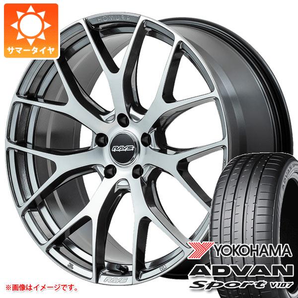 40系アルファード用 サマータイヤ ヨコハマ アドバンスポーツV107 245/45R20 103Y XL V107A レイズ ホムラ 2x7FT 8.5-20