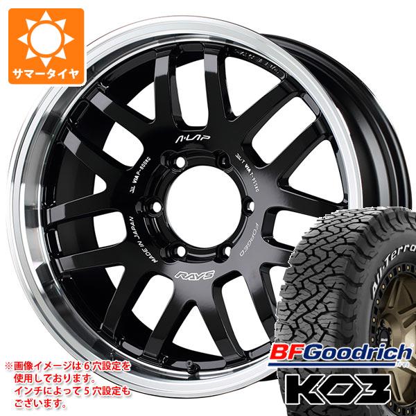 5本セット FJクルーザー 10系用 サマータイヤ BFグッドリッチ オールテレーンT/A KO3 LT285/70R17 121/118S ホワイトレター レイズ エーラップ 07X 8.0-17