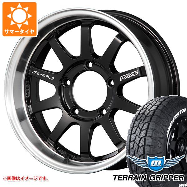 5本セット ジムニー用 サマータイヤ モンスタ テレーングリッパー 175/80R16 91S ホワイトレター レイズ エーラップ J 5.5-16