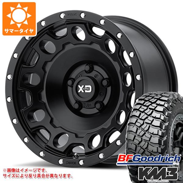 5本セット ジープ ラングラー JK/JL系用 サマータイヤ BFグッドリッチ マッドテレーン T/A KM3 35x12.50R17LT 121Q KMC KM529 ホールショット :km529sbw 27563 j27123p 5:タイヤマックス