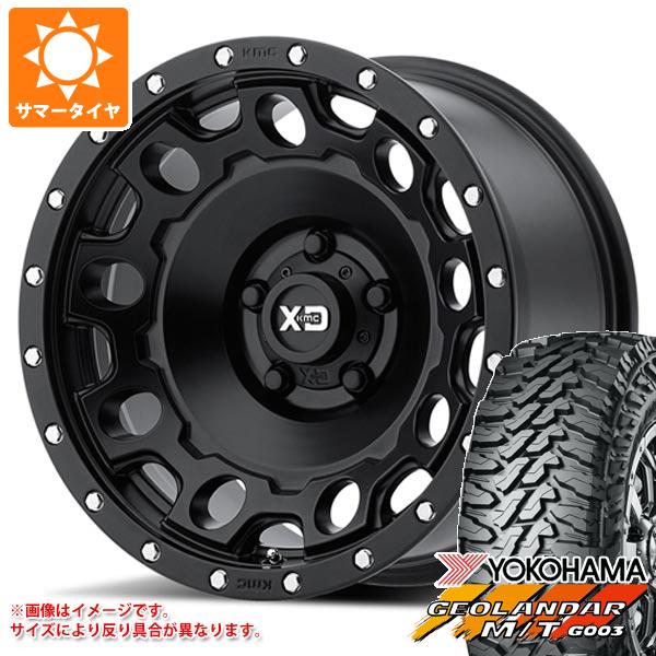 ジープ ラングラー JK/JL系用 サマータイヤ ヨコハマ ジオランダー M/T G003 LT285/70R17 121/118Q KMC KM529 ホールショット :km529sbw 25911 j27121p:タイヤマックス