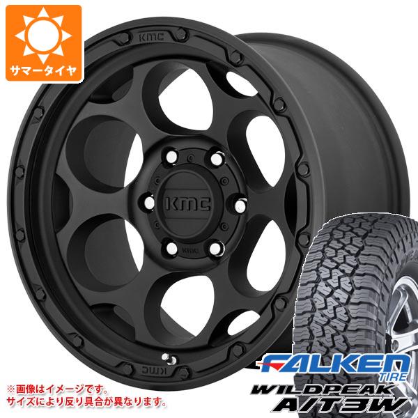 ジープ ラングラー JK/JL系用 サマータイヤ ファルケン ワイルドピーク A/T3W 35x12.50R17 121Q KMC KM541 ダーティーハリー