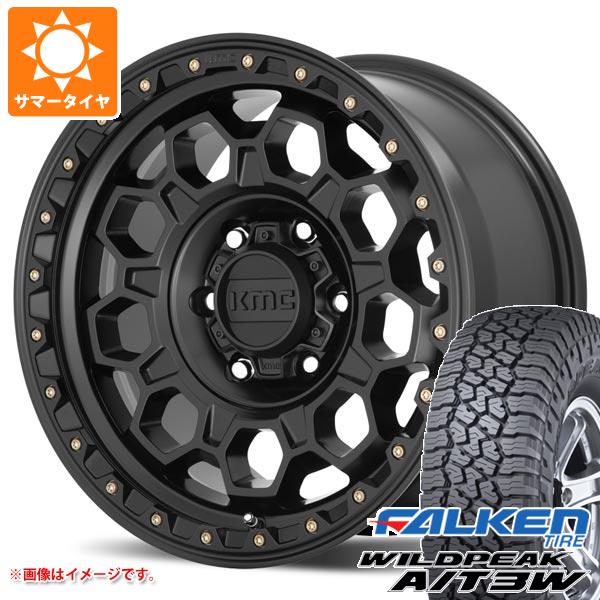 WILDPEAK - トヨタ ハイラックス 120系用 炎節タイア ファルケン ワイルドピーク A/T3W 265/65R17 116S XL KMC KM545 トレック 8.0-17