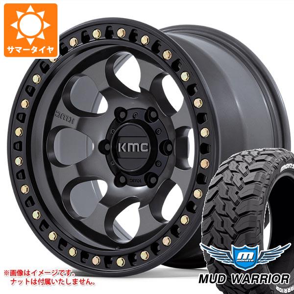 5本セット FJクルーザー 10系用 サマータイヤ モンスタ マッドウォーリアー LT265/70R17 121/118Q ホワイトレター KMC KM550 ライオト SBL 8.5-17