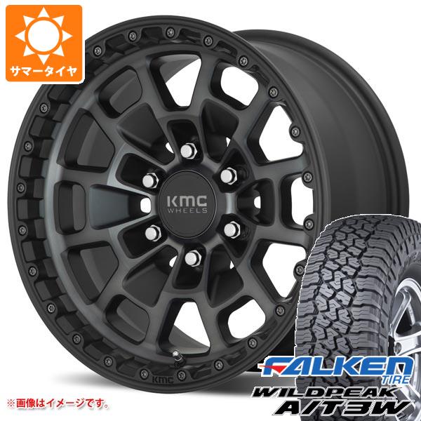 ランドクルーザー プラド 150系用 サマータイヤ ファルケン ワイルドピーク A/T3W 265/65R17 116S XL  KMC KM718 サミット 8.5-17