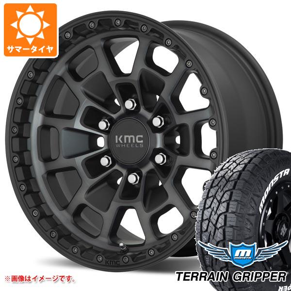 MONSTA TYRES - FJクルーザー 10系用 朱夏タイア モンスタ テレーングリッパー 265/70R17 115T 白いこと雁の使い KMC KM718 主脳会議 8.5-17 車、バイク、自転車-夏タイヤ、ホイールセット-自動車