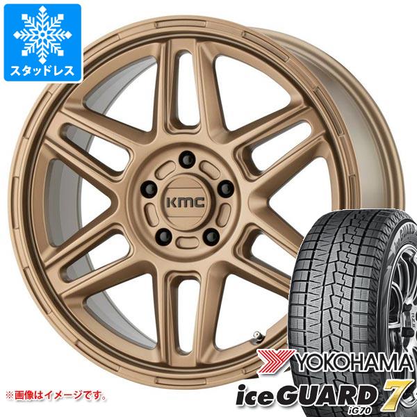 デリカD:5用 スタッドレス ヨコハマ アイスガードセブン iG70 225/65R17 102Q KMC KM716 ノマド