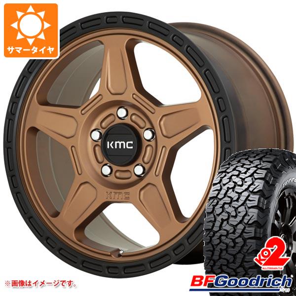 5本セット ジープ ラングラー JK/JL系用 サマータイヤ BFグッドリッチ オールテレーン T/A KO2 33x12.50R17LT 120S ブラックレター KMC KM721 アルパイン