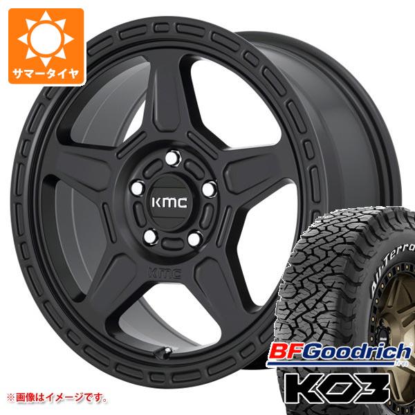 ジープ ラングラー JK/JL系用 サマータイヤ BFグッドリッチ オールテレーンT/A KO3 LT295/70R17 128/125S ホワイトレター KMC KM721 アルパイン