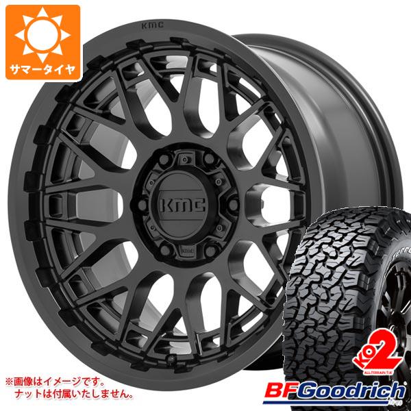 FJクルーザー 10系用 サマータイヤ BFグッドリッチ オールテレーンT/A KO2 LT285/70R17 116/113S ブラックレター KMC KM722 テクニック 8.5 17 :km722sb6 36031 t801005yt:タイヤマックス