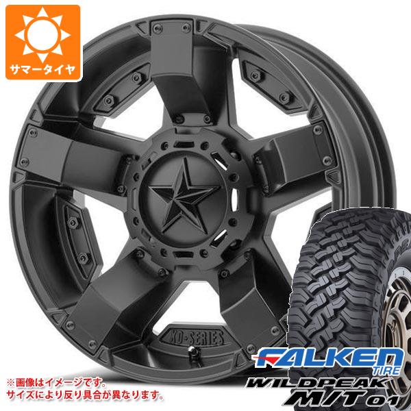 5本セット FJクルーザー 10系用 サマータイヤ ファルケン ワイルドピーク M/T01 LT285/70R17 121/118Q  KMC XD811 ロックスター2 8.0-17