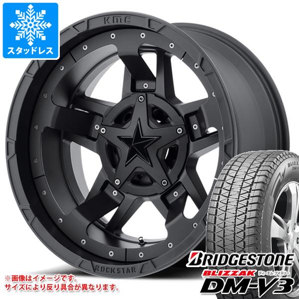 デリカD:5用 スタッドレス ブリヂストン ブリザック DM-V3 235/65R17 108Q XL KMC XD827 ロックスター3