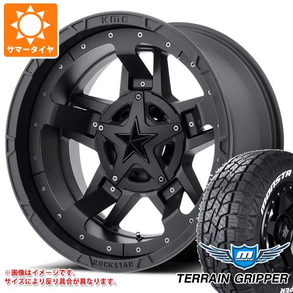 5本セット ジープ ラングラー JK/JL系用 サマータイヤ モンスタ テレーングリッパー 33x12.50R20 121/119Q ホワイトレター KMC XD827 ロックスター3 :xd827w 34795 j27128p 5:タイヤマックス