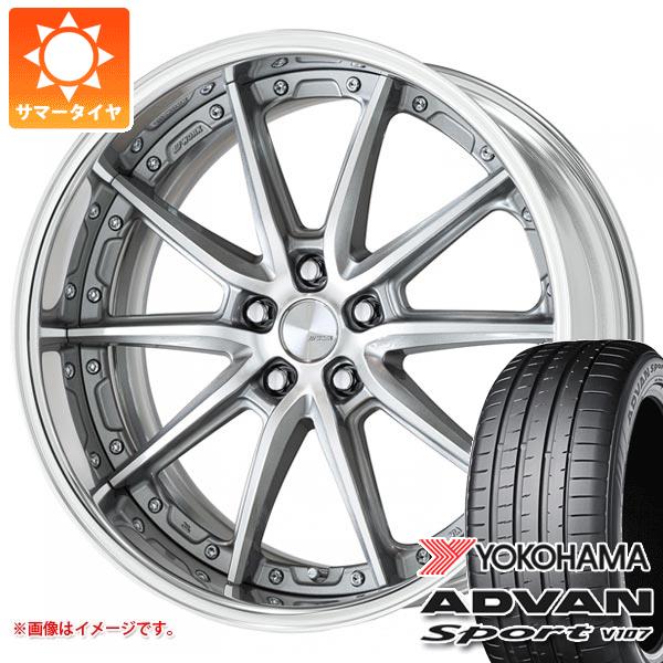 40系アルファード用 サマータイヤ ヨコハマ アドバンスポーツV107 245/45R20 103Y XL V107A ワーク ランベック LS10 8.0-20
