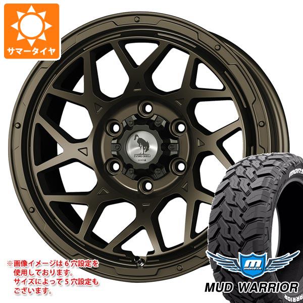 MONSTA TYRES - 5本仕掛ける FJクルーザー 10系用 朱夏タイア モンスタ マッドウォーリアー LT265/70R17 121/118Q 白いこと雁の使い ロディオドライブ 8M モノ 8.0-17 車、バイク、自転車-夏タイヤ、ホイールセット-自動車
