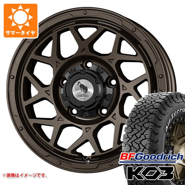 5本セット ジムニーシエラ JB74W用 2026年製 サマータイヤ BFグッドリッチ オールテレーンT/A KO3 LT225/70R16 ホワイトレター ロディオドライブ 8M モノ 6.0-16