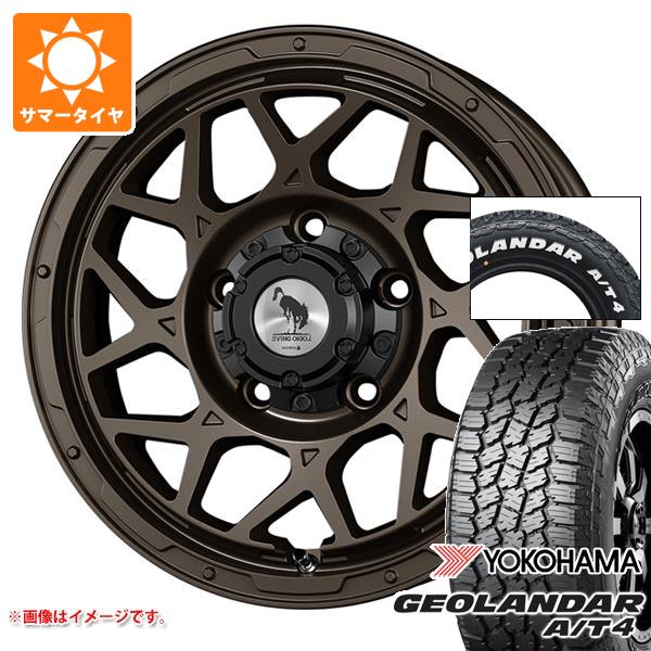 スズキ ジムニーノマド JC74W用 サマータイヤ ヨコハマ A/T4 G018 185/85R16 105/103N LT ホワイトレター スーパースター ロディオドライブ 8M モノ 6.0-16