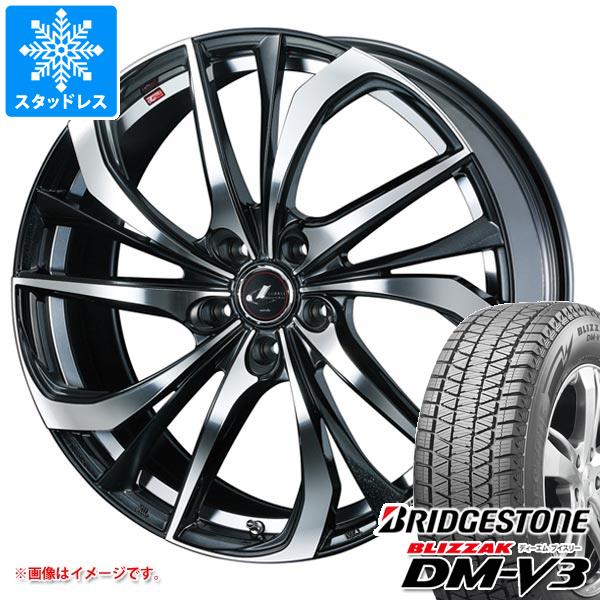 ブリザック - スタッドレスタイヤ 置き目品 ブリヂストン DM-V3 225/60R18 100Q レオニス TE 8.0-18 タイヤ、ホイール-車、バイク、自転車
