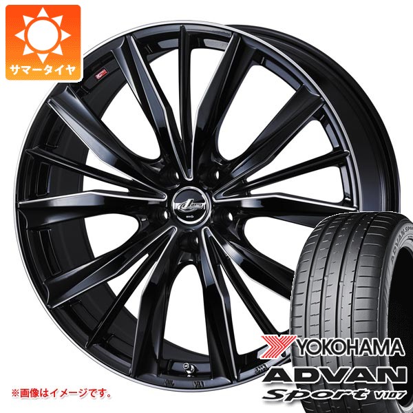 WEDS - トヨタ 40系アルファード用 炎節タイア ヨコハマ アドバンスポーツV107 245/45R20 103Y XL V107A レオニス VX2 8.5-20