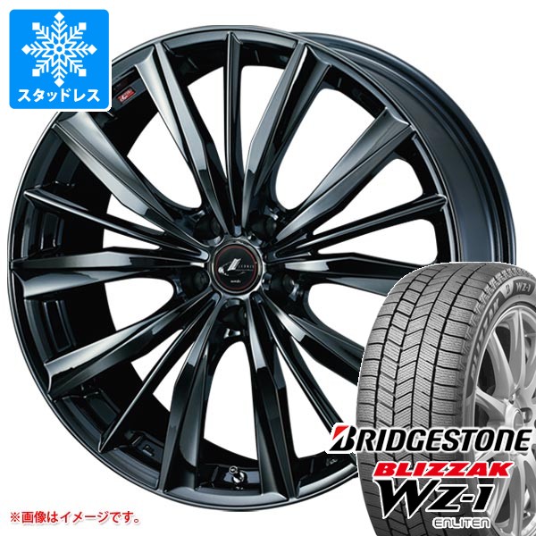 ブリザック - スタッドレスタイヤ ブリヂストン WZ-1 185/55R16 83Q レオニス VX 6.0-16 冬タイヤ、ホイールセット-自動車