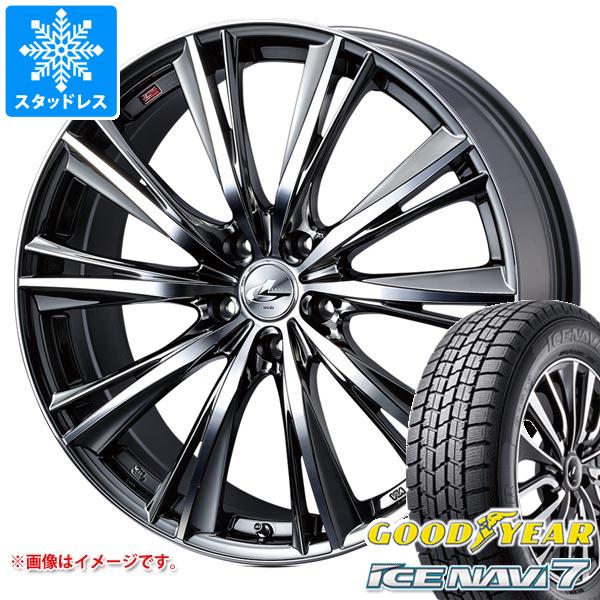 スタッドレスタイヤ グッドイヤー アイスナビ7 225/45R18 91Q レオニス WX 8.0-18