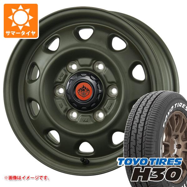 ハイエース 200系用 サマータイヤ トーヨー H30 195/80R15 107/105N ホワイトレター ランドフット SWZ 6.0 15 :lfswzoh 39889 t80741yt:タイヤマックス