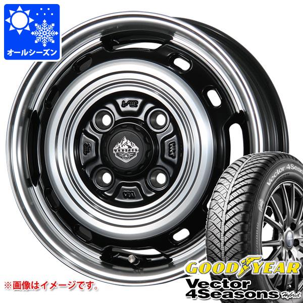 ハスラー用 オールシーズンタイヤ グッドイヤー ベクター 4シーズンズ ハイブリッド 165/70R14 81S  ランドフット XFG 4.5-14