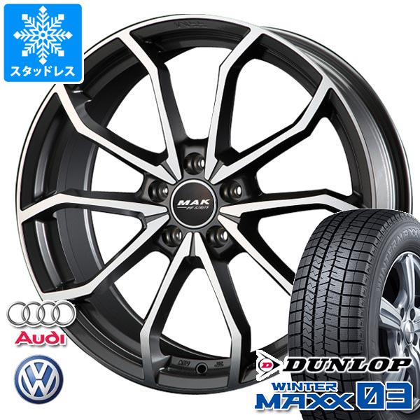 アウディ A7 4G系用 スタッドレス ダンロップ ウインターマックス03 WM03 255/45R18 99Q MAK レーベFF :lowff 35548 a13165d:タイヤマックス