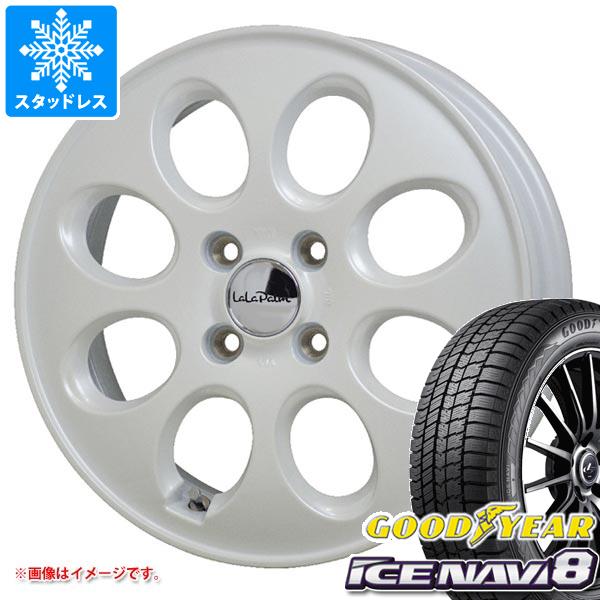 エブリイワゴン DA17W用 スタッドレス グッドイヤー アイスナビ8 165/60R14 75Q ララパーム オーバル