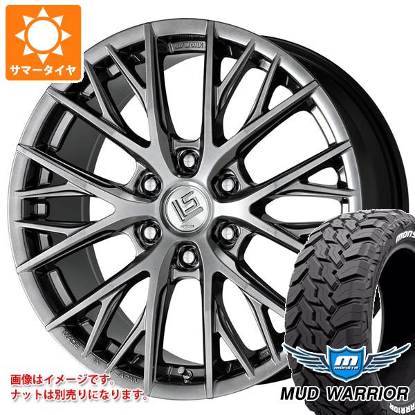 トヨタ ランドクルーザー300用 サマータイヤ モンスタ マッドウォーリアー LT275/55R20 120/117Q ホワイトレター ワーク LS バサラ SUV LX 9.0-20