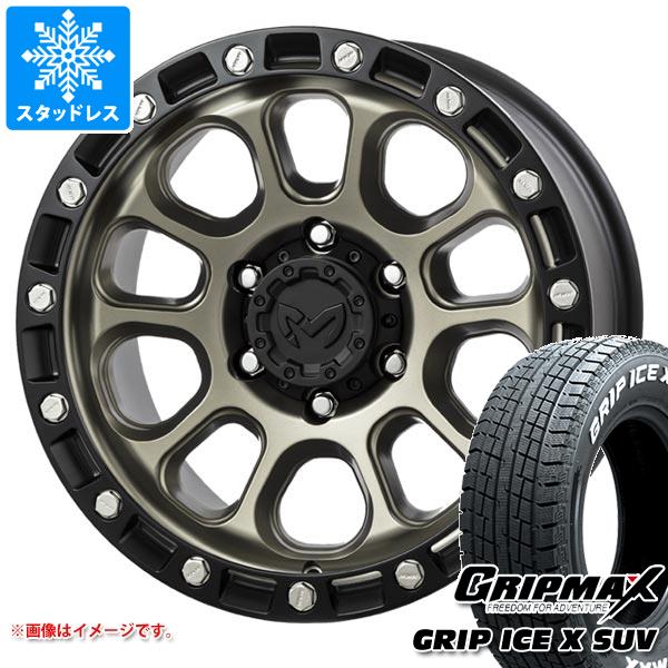 トライトン LC2T用 スタッドレス グリップマックス グリップアイスエックス SUV 265/65R17 112T ホワイトレター MKW M204