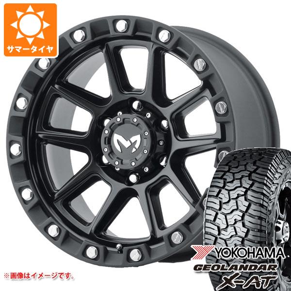 ランドクルーザー プラド 150系用 サマータイヤ ヨコハマ ジオランダー X AT G016 LT285/70R17 121/118Q ブラックレター MKW M205 8.5 17 :m205bk 41326 t80988yt:タイヤマックス