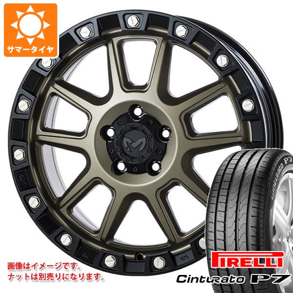 ミツビシ デリカD5用 サマータイヤ ピレリ チントゥラート P7 225/55R18 102Y XL AO アウディ承認 MKW M205 8.0-18
