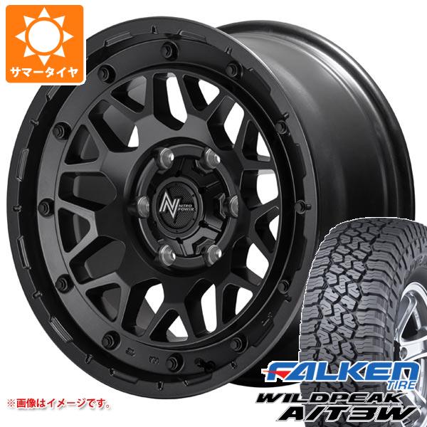 5本セット トヨタ FJクルーザー 10系用 サマータイヤ ファルケン ワイルドピーク A/T3W LT285/70R17 116Q ナイトロパワー M29 スティンガー 8.0-17