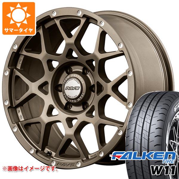 ハイエース 200系用 2024年製 サマータイヤ ファルケン W11 215/65R16C 109/107N ホワイトレター レイズ デイトナ M8 6.5 16 :m8z5h 32712 t80967yt:タイヤマックス