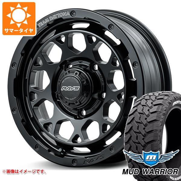 5本セット ジムニー JB64W用 サマータイヤ モンスタ マッドウォーリアー LT215/70R16 107/105Q ホワイトレター レイズ デイトナ M9+ 5.5-16