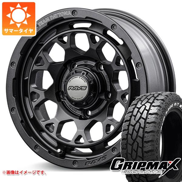 RAYS - 5本仕掛ける ジムニー用 朱夏タイア グリップマックス マッドレイジ R/T MAX 175/80R16 91S 白いこと雁の使い レイズ デイトナ M9+ 仕樣M 5.5-16 車、バイク、自転車-自動車-夏タイヤ、ホイールセット